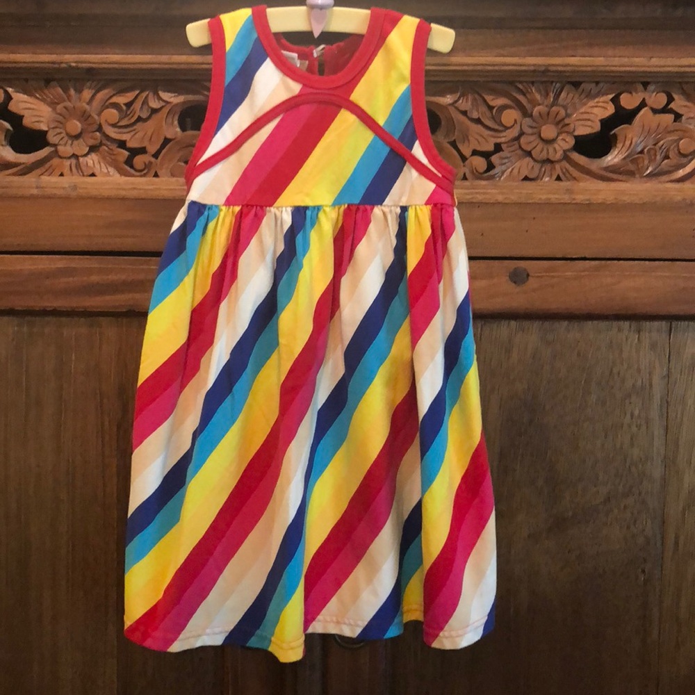 Hootkid rainbow dress 6